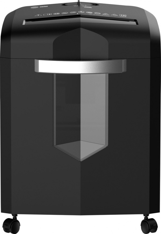 Шредер Cactus CS-SH-12-20-4X12H черный (секр.P-4) перекрестный 12лист. 20лтр. скрепки скобы пл.карты