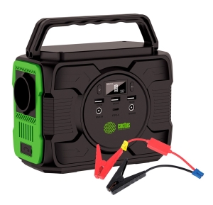 Электростанция портативная + Пусковое устройство Cactus CS-PCS144-EC5 40000mAh 5A 2xUSB черный/зеленый