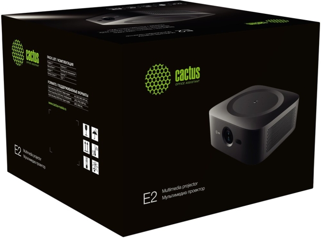 Проектор Cactus CS-E2.SG DLP 5600Lm (1920x1080) 200000:1 ресурс лампы:20000часов 1xUSB typeA 1xHDMI 4.2кг