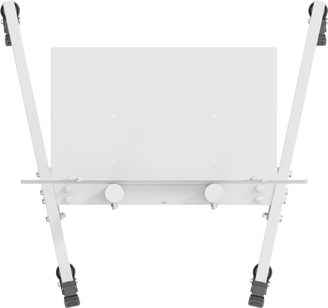 Стойка для телевизора Cactus CS-ST04 белый 37"-70" макс.68кг напольный мобильный