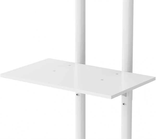 Стойка для телевизора Cactus CS-ST04 белый 37"-70" макс.68кг напольный мобильный