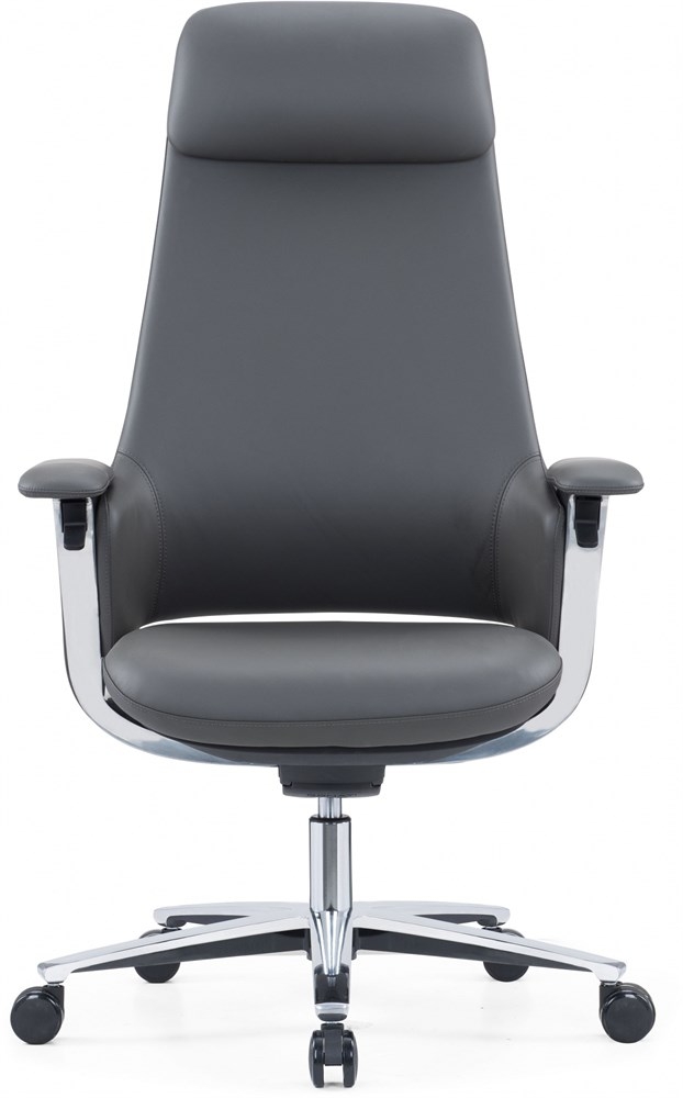 Кресло руководителя Cactus CS-LBK-KYOTO кожа с подголов. крестов. алюминий