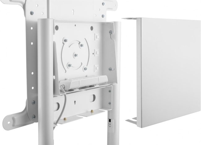 Стойка для телевизора Cactus CS-ST1146WT белый 37"-70" макс.70кг напольный мобильный