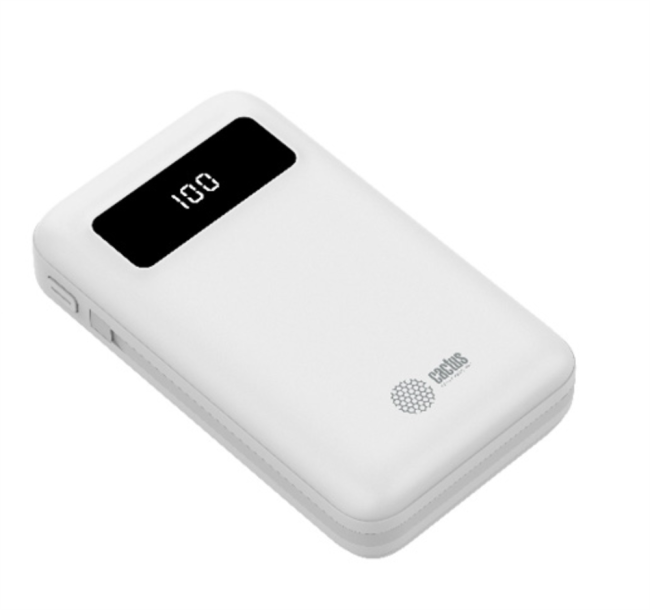 Мобильный аккумулятор Cactus CS-PBFSNT-10000 10000mAh 3A белый