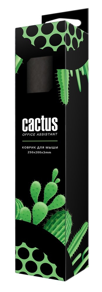 Коврик для мыши Cactus Black 250x200x3мм (CS-MP-D01S) Коврик для мыши Cactus Black 250x200x3мм (CS-MP-D01S)